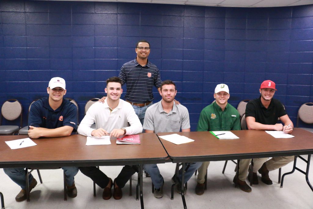 Wallace State baseball has five sophomores sign with Division I