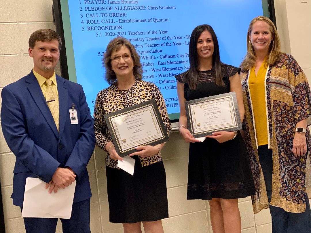 Cullman City Board of Education honors top teachers, school nurses ...