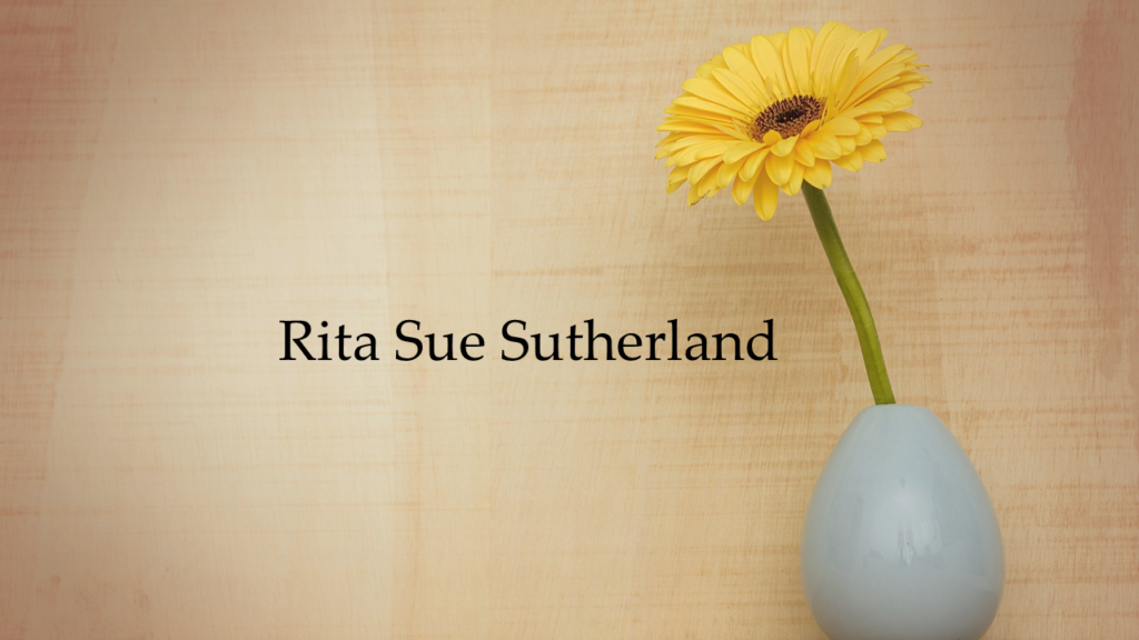 Obituary: Rita Sue Sutherland - The Cullman Tribune