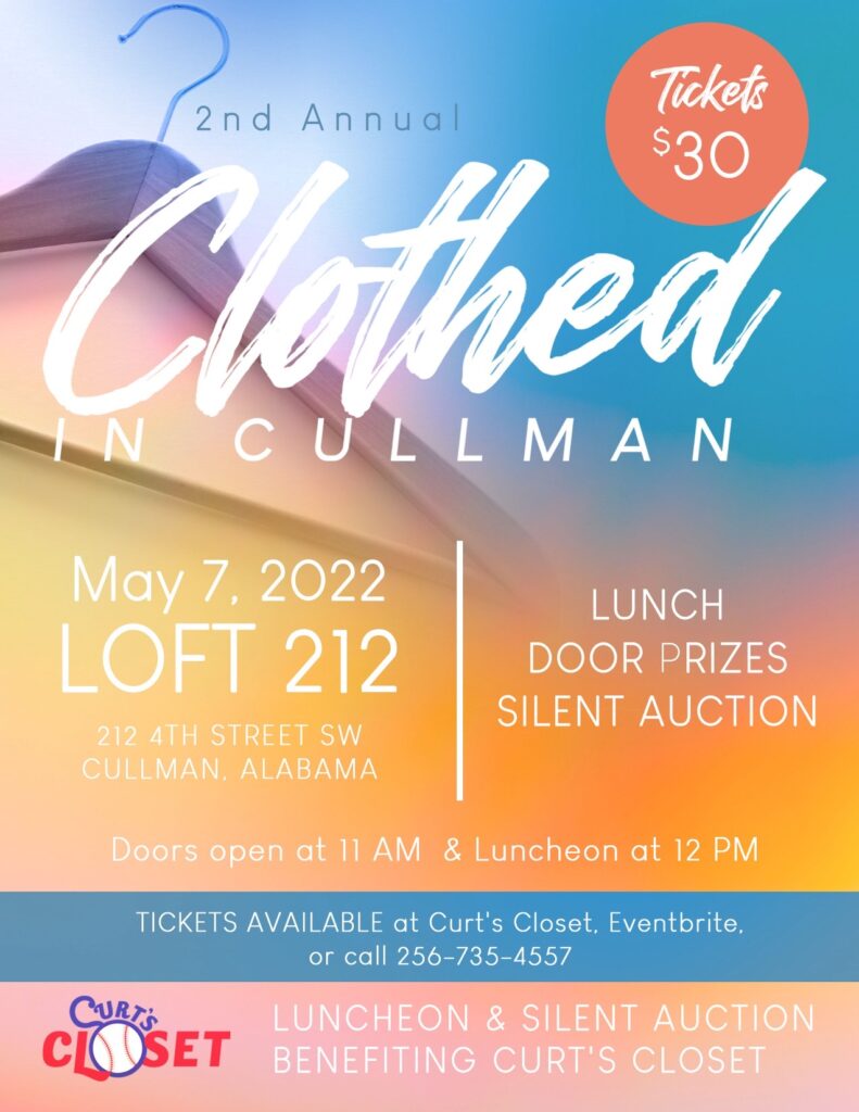 Curt’s Closet prepares to hold Clothed in Cullman this weekend The