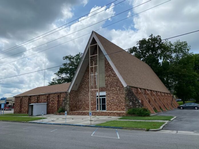 The Cullman City Council on Monday, July 22, 2024, approved the purchase of the historic First United Pentecostal Church building, located at the corner of Third Avenue Northeast and Clark Street Northeast, behind Cullman City Hall. (Janet Chandler/The Cullman Tribune)